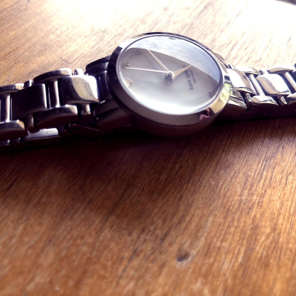 Kate Spade Silver/Mother of Pearl Gramercy Watch
